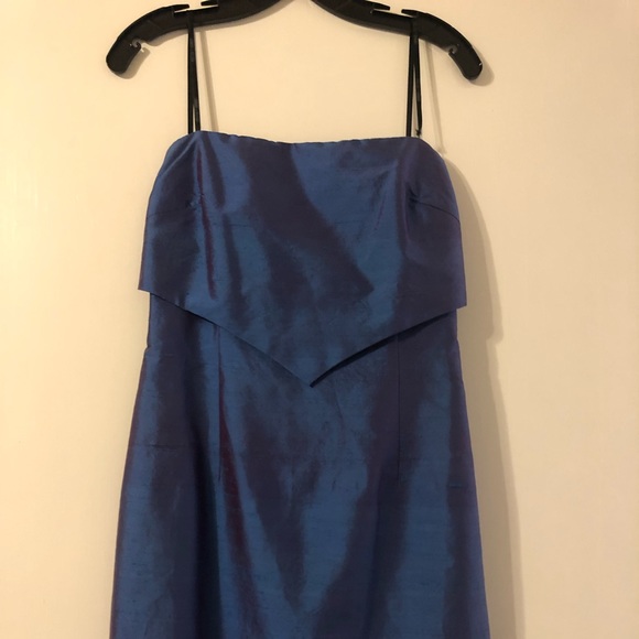 Laundry Shelli Segal blue dress size 12 - Picture 2 of 4